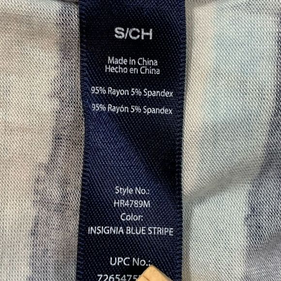 Cherokee Blue Striped Cold Shoulder Dress Size SM - Picture 4 of 5